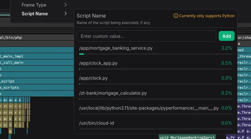 Script Name Filter